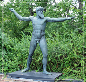 life size greek god statue poseidon